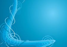 Blue Wave And Circles On A Dark Blue Background Stock Image Blue Wave And Circles On A Dark Blue Background Stock Image