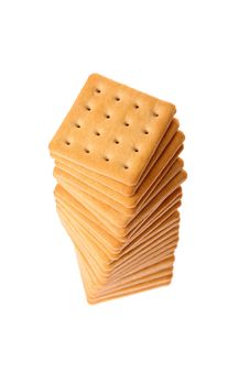 Pile Of Crackers Isolated On White Stock Images Pile Of Crackers Isolated On White Stock Images