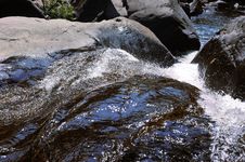 Spring Waters (mountain River) And Waterfall Stock Image Spring Waters (mountain River) And Waterfall Stock Image