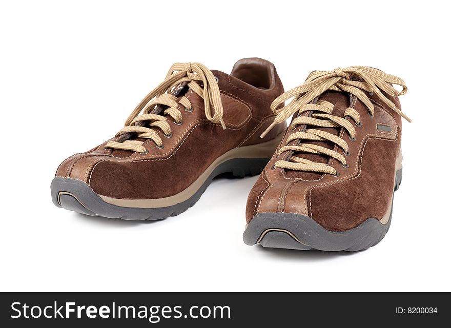 Jogging shoes isolated on white background