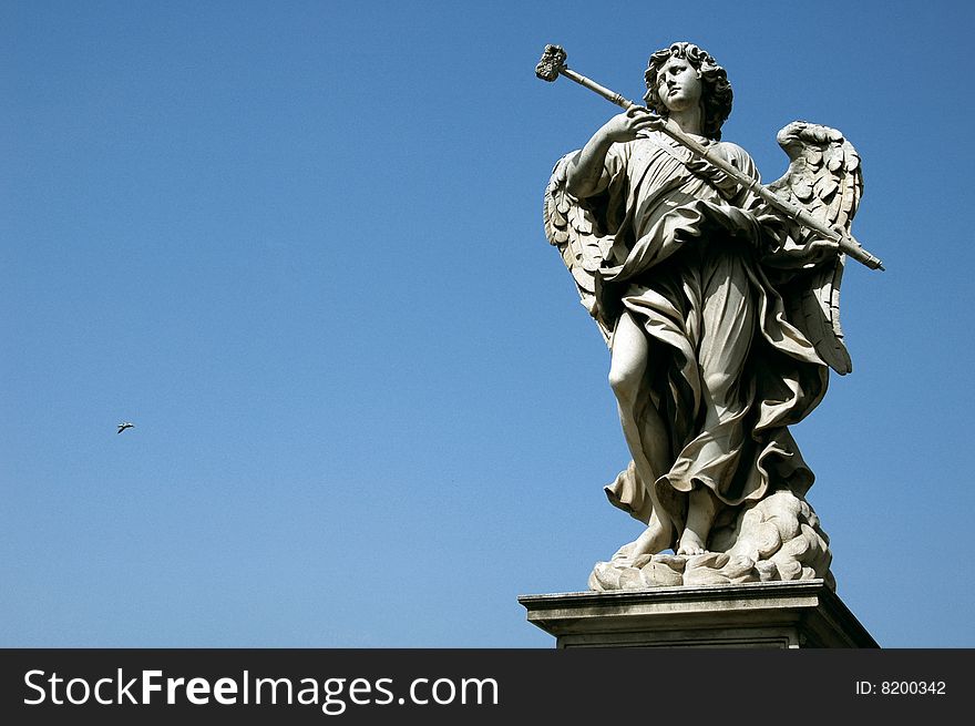 Angel statue near vatican city, rome