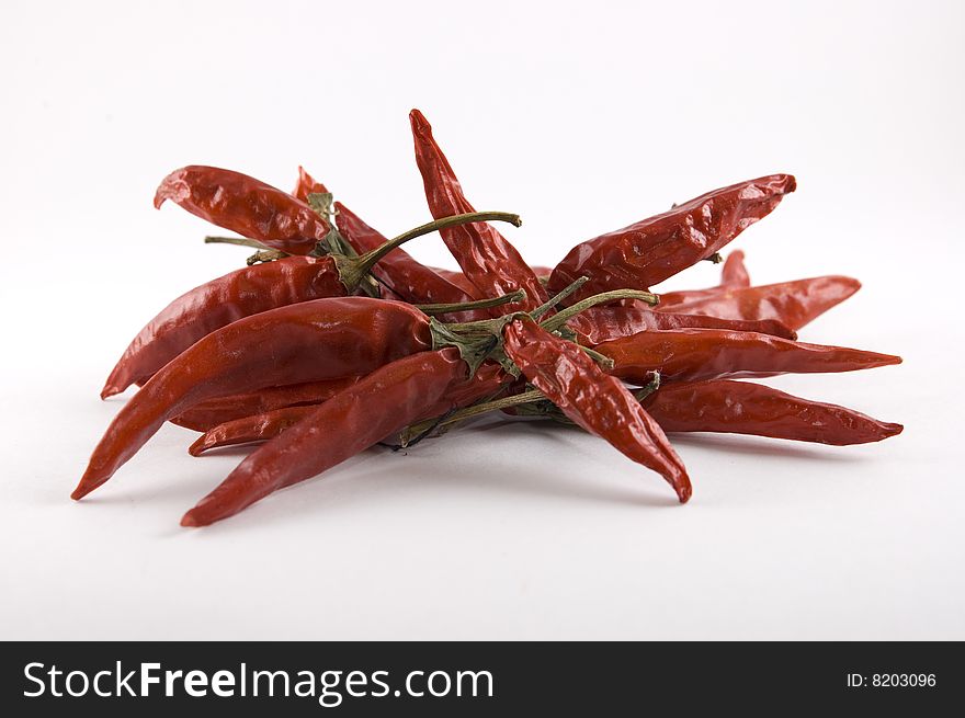 Isolated Dried chili pepper if you want some hot