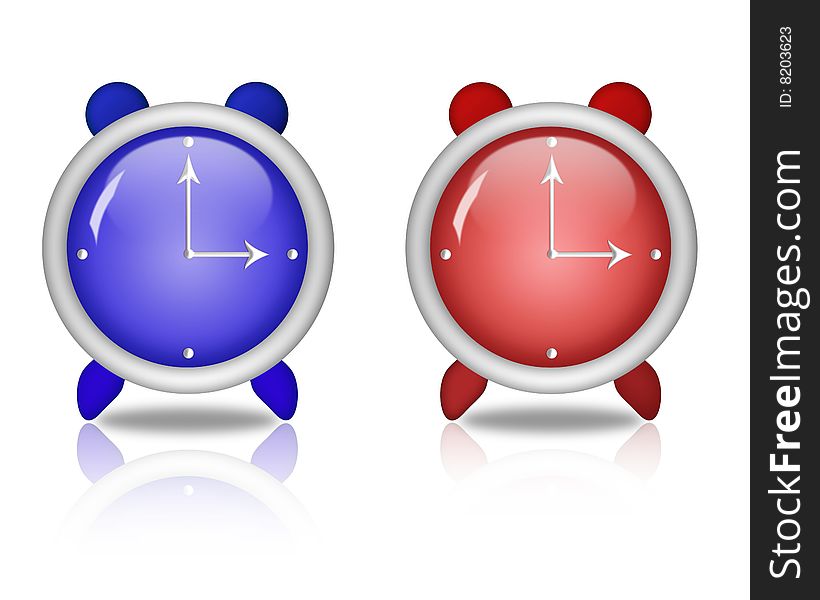 Icons as a clock, for the design of site or advertising