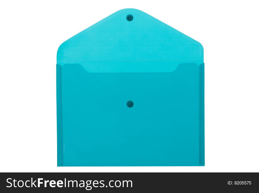 Transparent Blue Opened Envelope