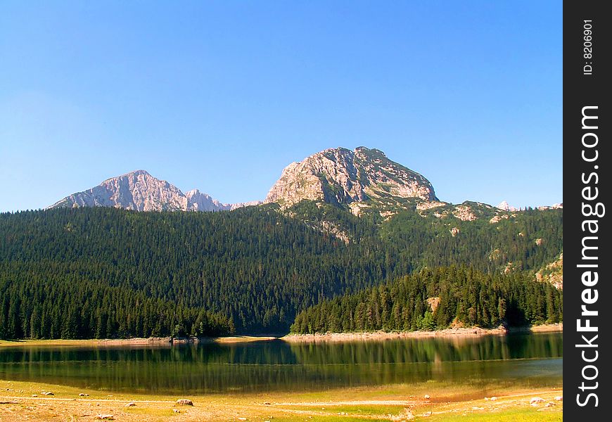 Veliko Jezero (Big Lake) in the Durmitor National Park, Montenegro