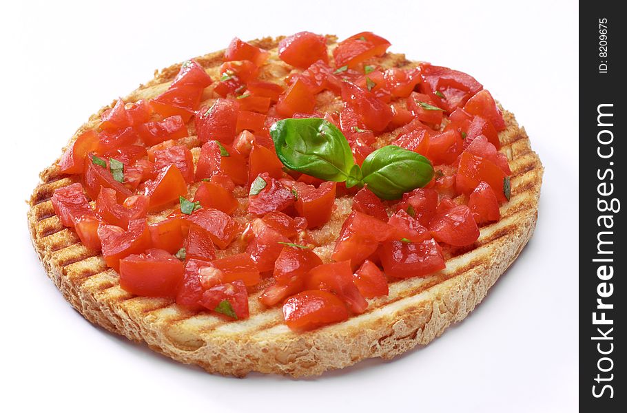 Bruschetta with basil