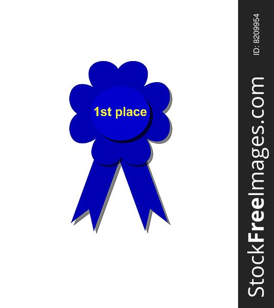 An illustration of a first place ribbon. An illustration of a first place ribbon.