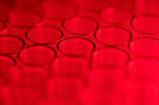Close-up Of Empty Glass Test Tubes In Red Royalty Free Stock Photo Close-up Of Empty Glass Test Tubes In Red Royalty Free Stock Photo