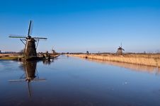 Windmill Landscape Stock Photo
