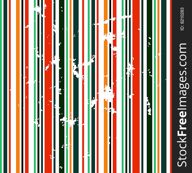 Grungy vector background of stripes