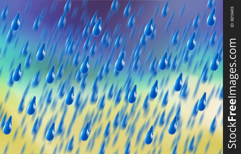 Abstract background design illustration of falling rain
