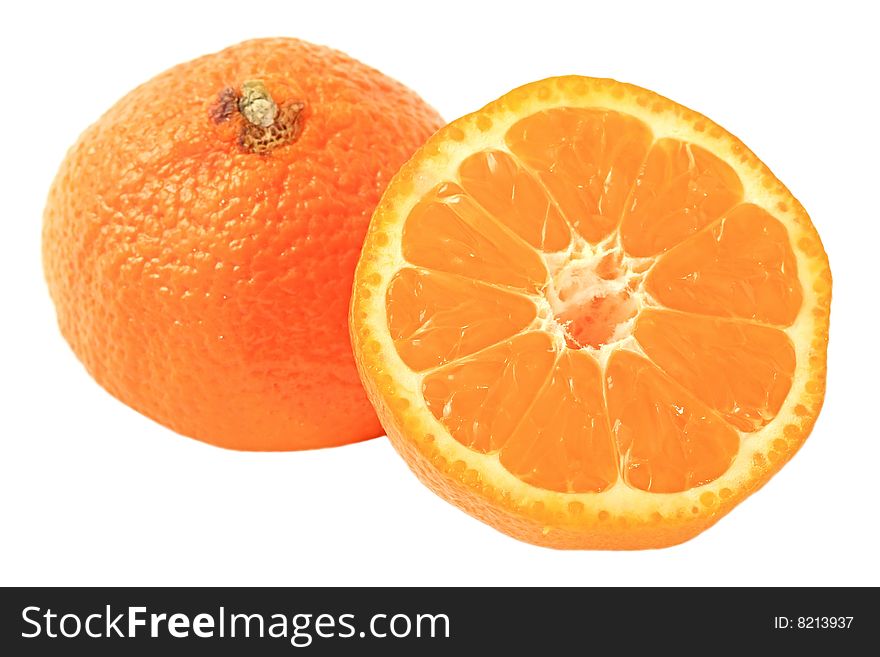 Delicious juicy and useful mandarine.