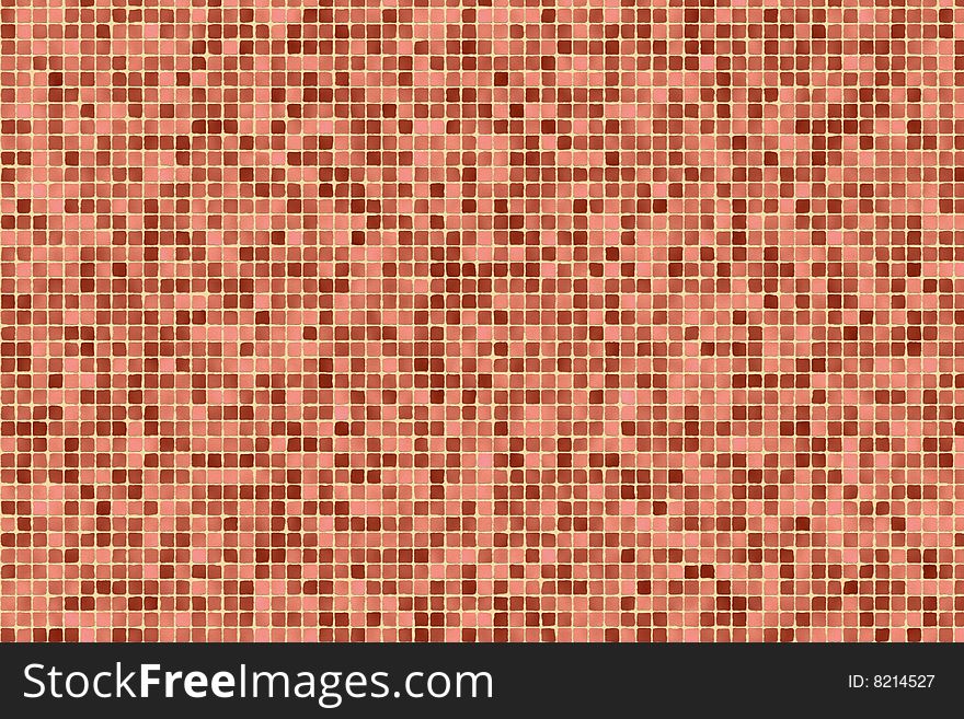 Computer generated red mosaic texture