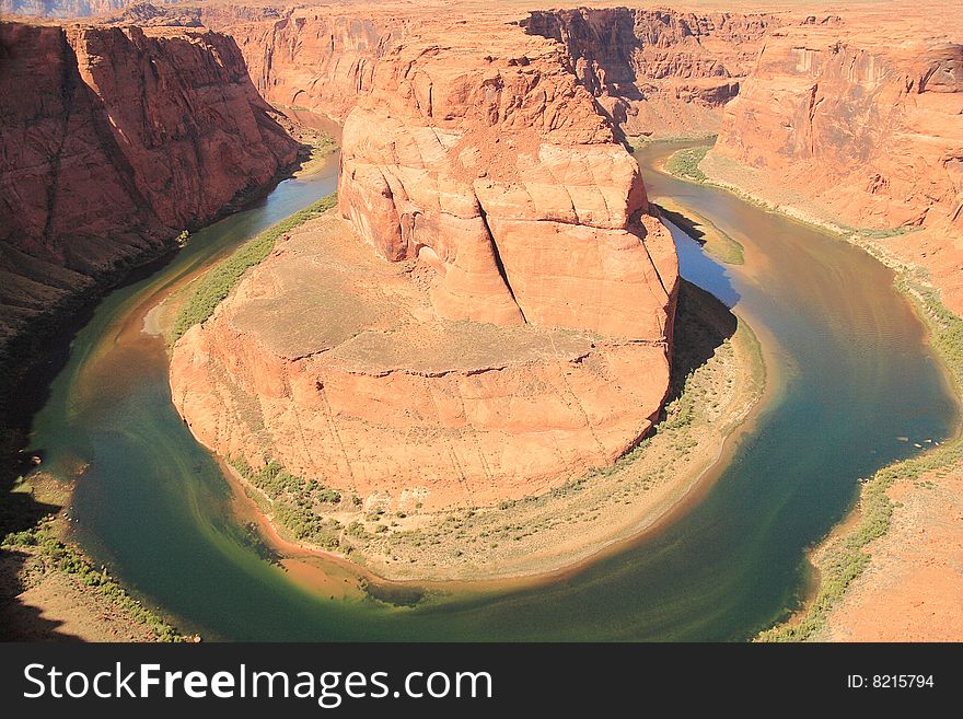 View of the Horseshoe Band, meander Colorado River, Arizona