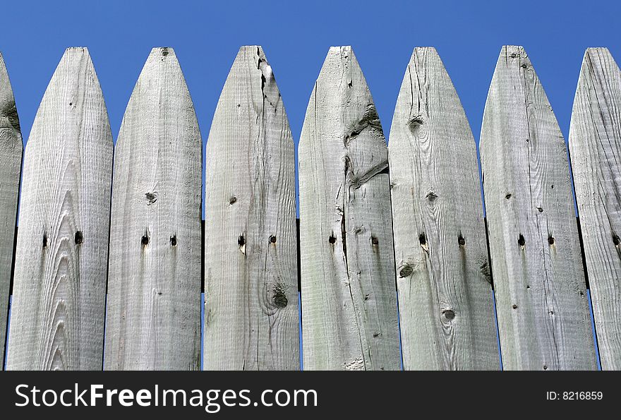 Wooden fence