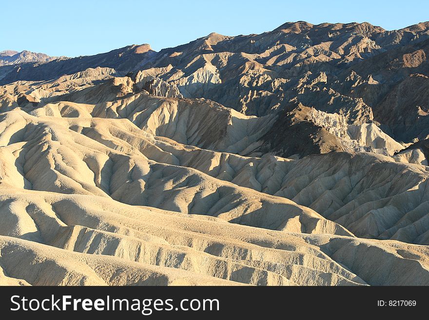 Zabriskie Point, Death Valley National Park, California. Zabriskie Point, Death Valley National Park, California