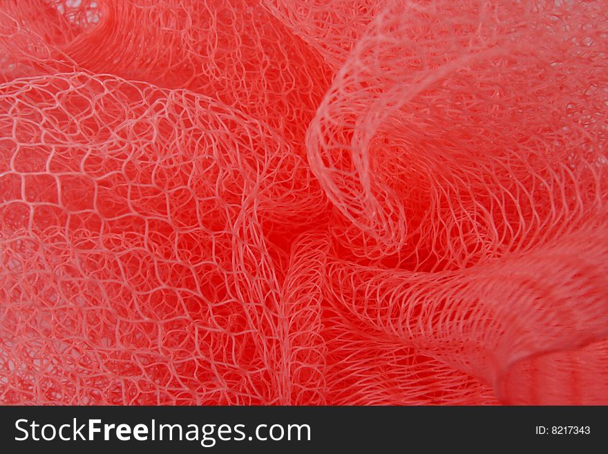 Macro of soft red plastic background