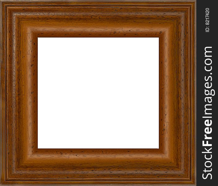 A picture frame on a white