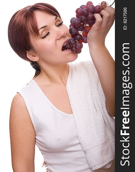 Woman With Grapes