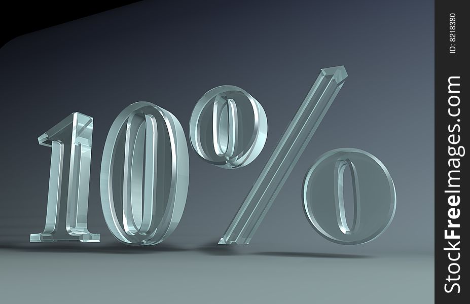 3D graphics. Ten 10 percent caption, made of glass or plexi. 3D graphics. Ten 10 percent caption, made of glass or plexi.