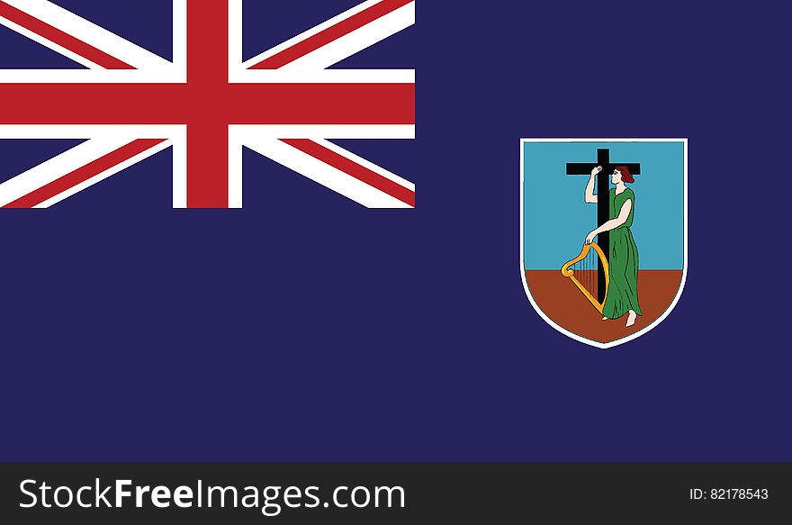 Flag Of Montserrat Vector Icon Illustration