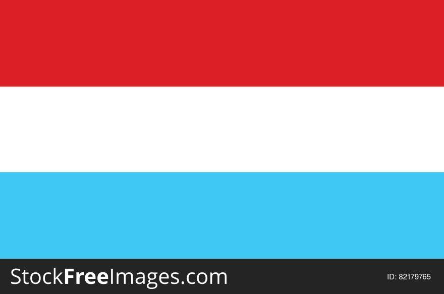 Flag of luxembourg vector icon illustration