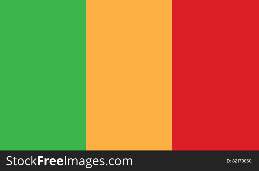 Flag of mali vector icon illustration eps10