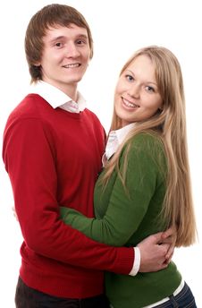 Young Family Man And Woman Royalty Free Stock Photography