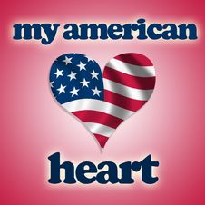 My American Heart Stock Photography