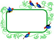 Framework With Birds Stock Photography Framework With Birds Stock Photography