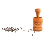 Old Pepper Mill Royalty Free Stock Image Old Pepper Mill Royalty Free Stock Image