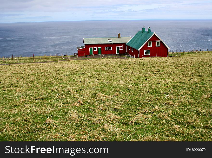 A house of Faeroe Islands coast