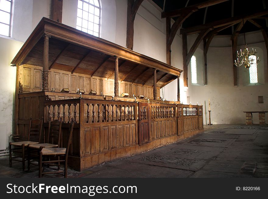 Old medieval church in Friesland, the Netherlands. 11th century church. Old medieval church in Friesland, the Netherlands. 11th century church.