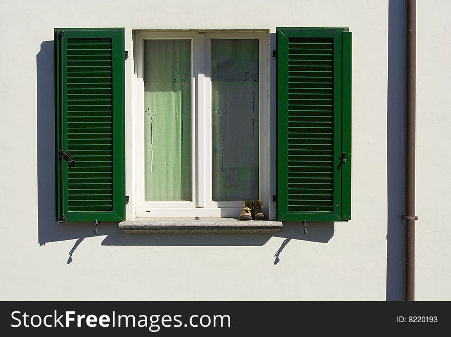 Window Door Green