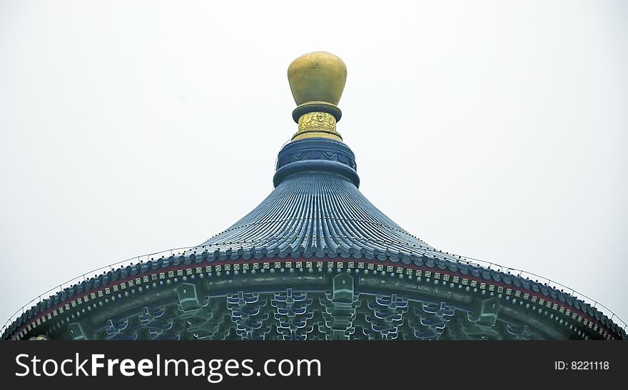 Detail of the roof of the temple of heaven. Detail of the roof of the temple of heaven