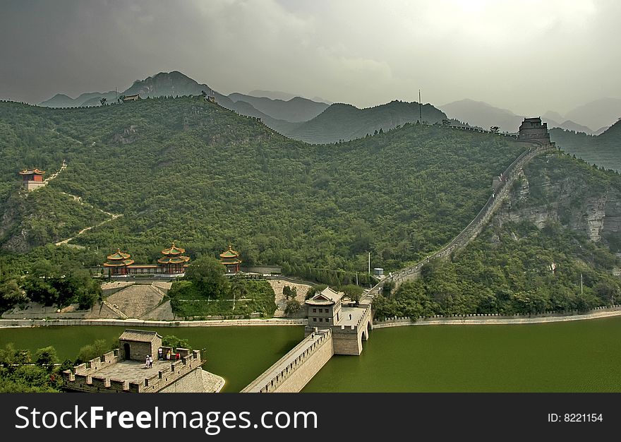 The great wall near Beijing, China