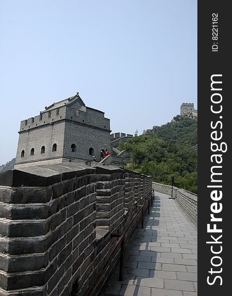 The great wall near Beijing, China