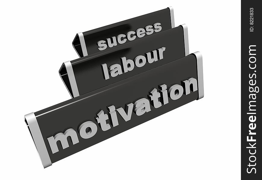 Placards with motivation, labour and success inscriptions. Placards with motivation, labour and success inscriptions.