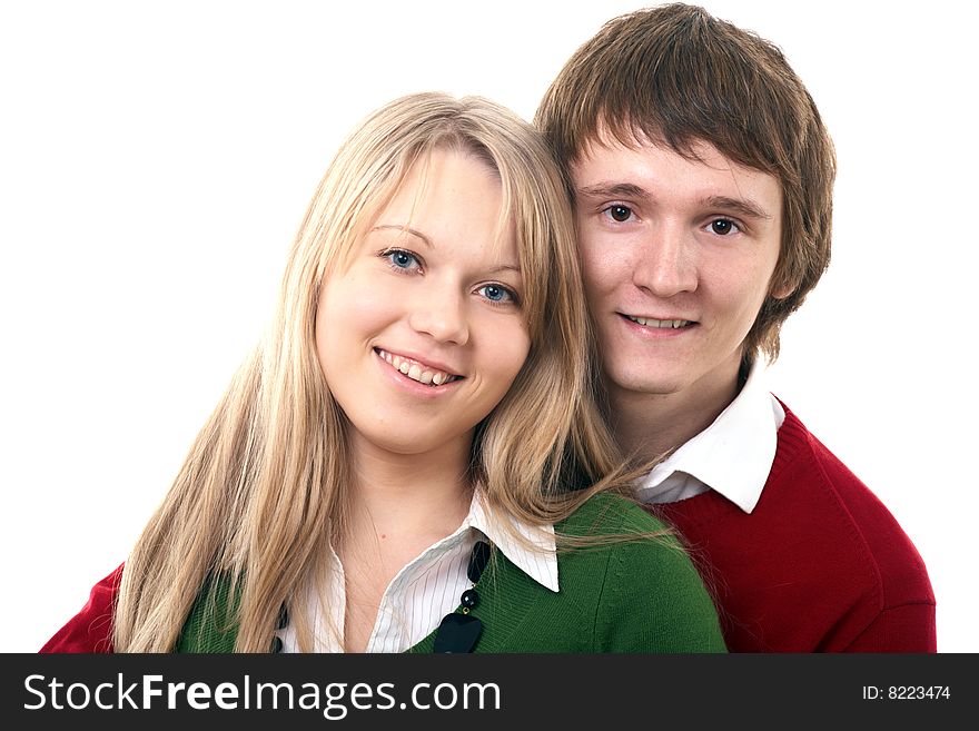 Young family man and woman
