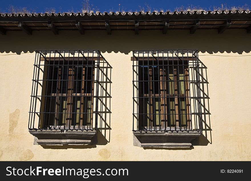 Windows seen in Antigua, Guatemala.