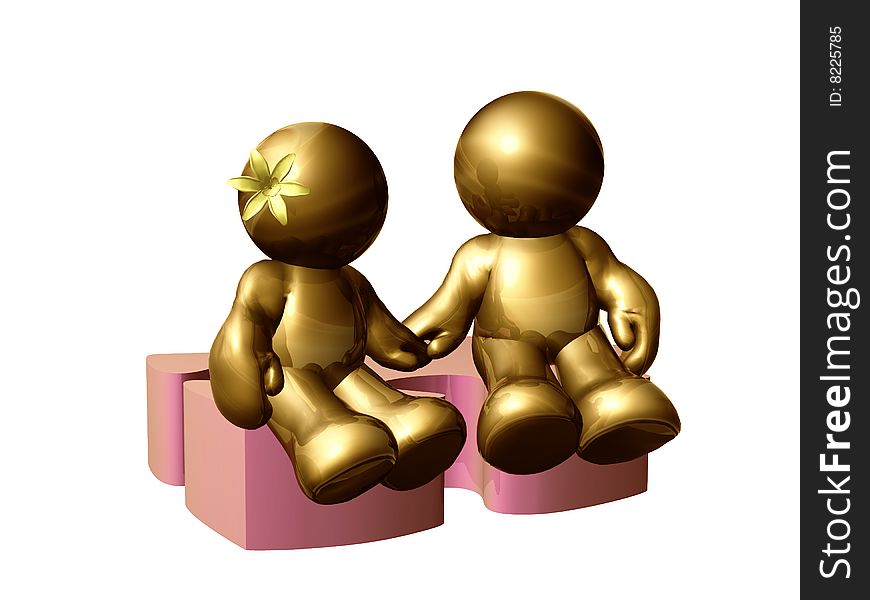 Yellow icon figures sit beside each other. Yellow icon figures sit beside each other