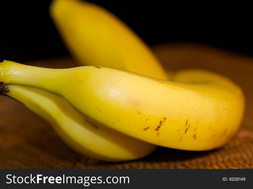 big bananas with dark background