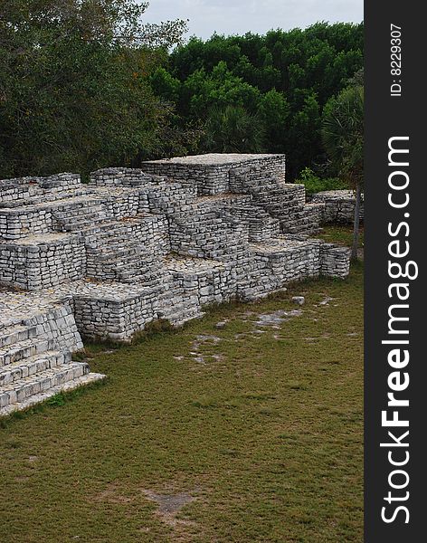 Maya ruin in yucatan mexico