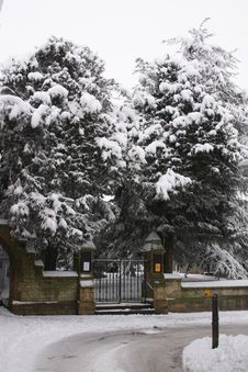 Church Gates, Stow On The Wold Royalty Free Stock Image Church Gates, Stow On The Wold Royalty Free Stock Image