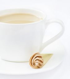 Cream Coffee And Praline Stock Images
