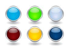 Set Of Buttons Royalty Free Stock Photo Set Of Buttons Royalty Free Stock Photo