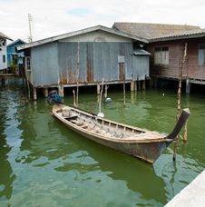 Muslim Floating Village Boat Royalty Free Stock Images Muslim Floating Village Boat Royalty Free Stock Images