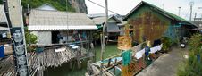 Muslim Floating Village Street Royalty Free Stock Photography Muslim Floating Village Street Royalty Free Stock Photography