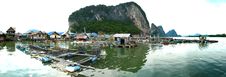 Muslim Floating Village Panorama Royalty Free Stock Photo Muslim Floating Village Panorama Royalty Free Stock Photo