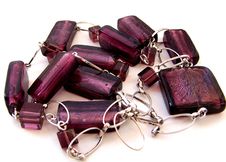 Violet Necklace Stock Photo Violet Necklace Stock Photo